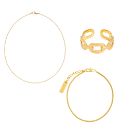 Ring & Bracelet & Necklace Combo Estelle Luna Siena
