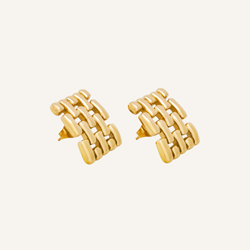 Jade Square Block Earrings