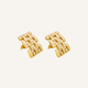 Jade Square Block Earrings