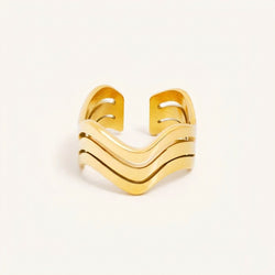 Bali Waves Adjustable Ring