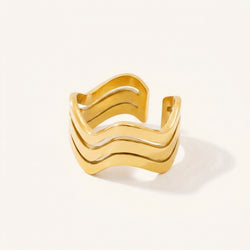 Bali Waves Adjustable Ring