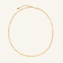 Riviera bracelet and Serena necklace set in gold-plated stainless steel, view 3
