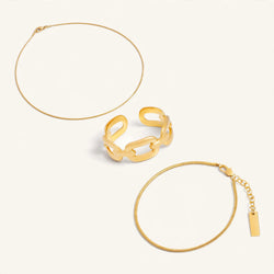 Ring, Armband & Ketting Set Estelle Luna Siena
