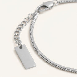 Minimal Luna Silver Bracelet