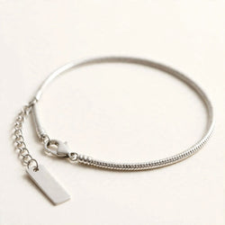 Minimal Luna Silver Bracelet