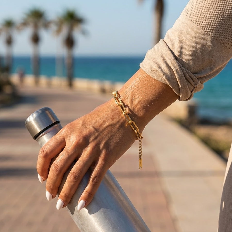 Riviera Bold Chain Bracelet efter löprunda