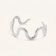 Waves Open Cuff Silver Bracelet