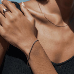 Minimal Luna Silver Armband