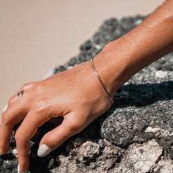 Minimal Luna Silver Armband
