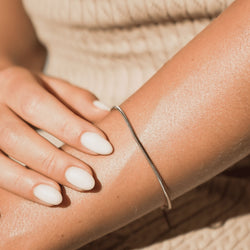 Minimal Luna Silver Armband